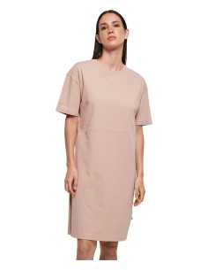 B-BY181-Ladies Organic Oversized Slit Tee Dress 2